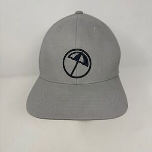 Puma Arnold Palmer Golf Hat Mens Gray Navy Umbrella Snapback Cap Flat Brim